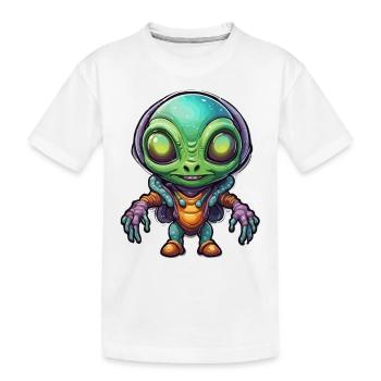 Alien / Außerirdisch / Ovni / Zone 51 / Tout / Mars - T-shirt bio Premium Enfant - blanc - Devant