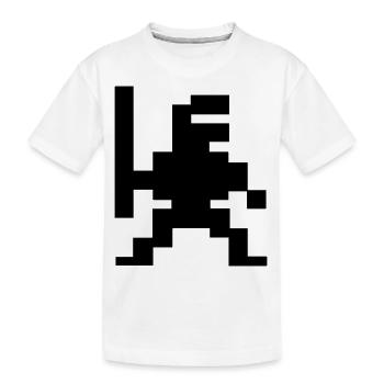 NinPix Fighter - Kids' Premium Organic T-Shirt - white - Front