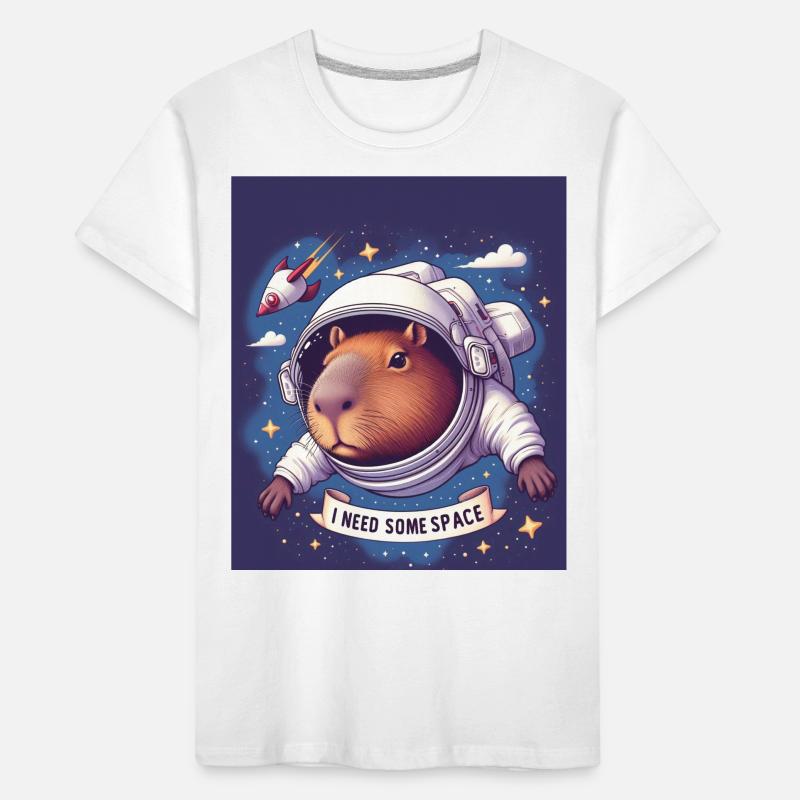 "I NEED SOME SPACE" Capybara Kinder Premium Bio T-Shirt