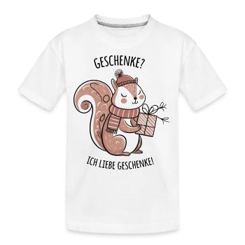 Eichhörnchen Geschenk Geburtstag Weihnachten Funny - Kinder Premium Bio T-Shirt - Weiß - Vorne