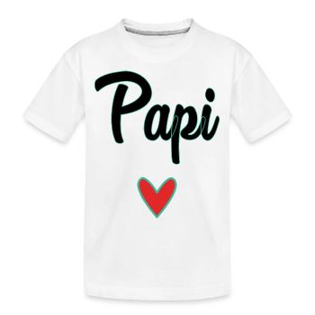 GRANDPA. DAD. FATHER'S DAY. HAPPY FATHER'S DAY. GOOD - Kids' Premium Organic T-Shirt - white - Front