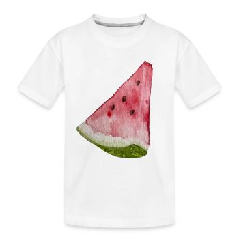 Tranche de pastèque - T-shirt bio Premium Enfant - blanc - Devant