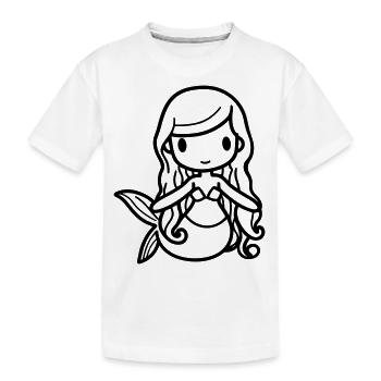 Sirène - T-shirt bio Premium Enfant - blanc - Devant