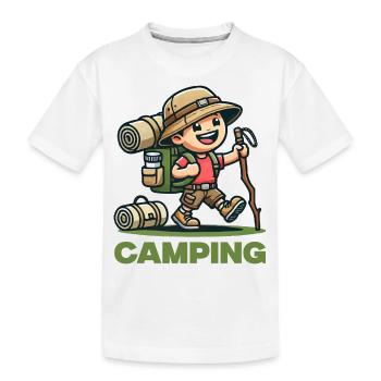 Randonnée trekking comique - T-shirt bio Premium Enfant - blanc - Devant