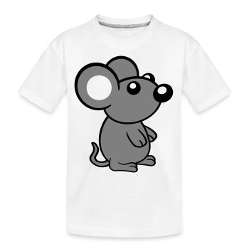 souris souris mignon petit rat rongeur amical - T-shirt bio Premium Enfant - blanc - Devant