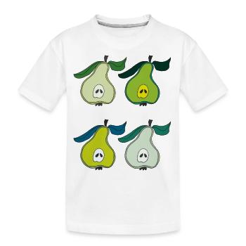 Bois de poirier coloré - T-shirt bio Premium Enfant - blanc - Devant
