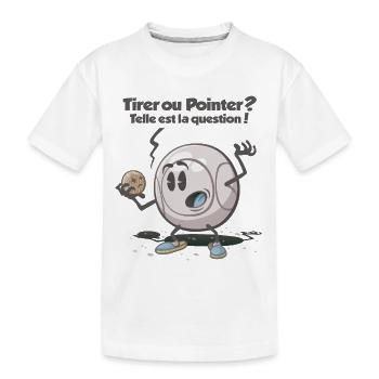 Tirer ou pointer ? telle est la question ! - T-shirt bio Premium Enfant - blanc - Devant