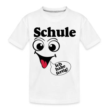 Abschluß , Schule ich habe fertig (25) - Kinder Premium Bio T-Shirt - Weiß - Vorne