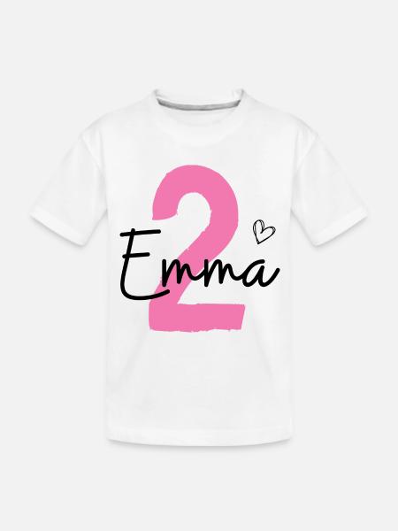 Emma 2 - Kinder Premium Bio T-Shirt - Weiß