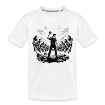La dernière résistance - T-shirt bio Premium Enfant - blanc - Devant