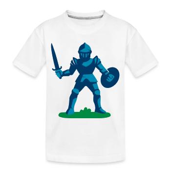 Wächter des Ritterwegs - Kinder Premium Bio T-Shirt - Weiß - Vorne