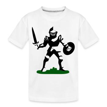 Knight Toy - Kids' Premium Organic T-Shirt - white - Front