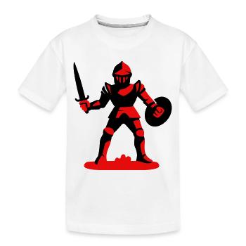 Red Knight - Kids' Premium Organic T-Shirt - white - Front
