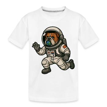 Astro Bulldog Explorer - T-shirt bio Premium Enfant - blanc - Devant