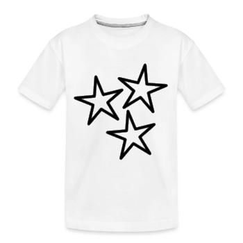 ETOILE. ETOILES. STAR. FÊTE. ANNIVERSAIRE. NOËL - T-shirt bio Premium Enfant - blanc - Devant
