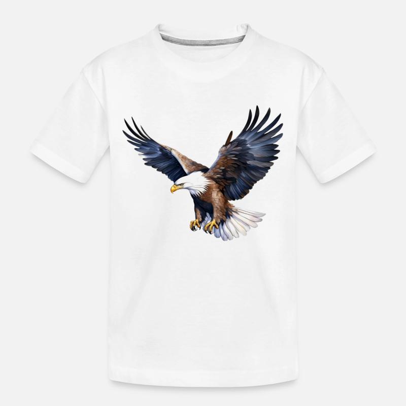 Weißkopfseeadler - Kinder Premium Bio T-Shirt - Weiß