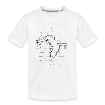 Urban Graffiti Street Art Flip Parkour Freerunner - T-shirt bio Premium Enfant - blanc - Devant