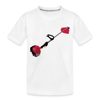 Motorsense_d1 - Kinder Premium Bio T-Shirt - Weiß - Vorne
