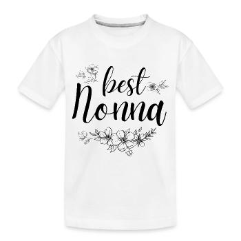Beste Nonna. Nonna Geschenk - Kinder Premium Bio T-Shirt - Weiß - Vorne