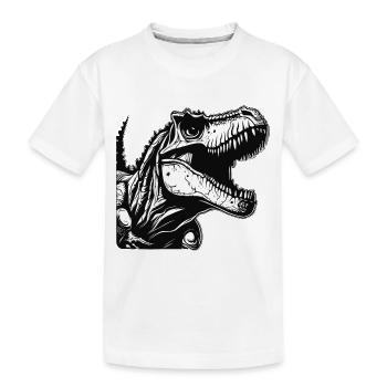 Dinosaure / Animal / Préhistorique / Reptile / Garçons - T-shirt bio Premium Enfant - blanc - Devant
