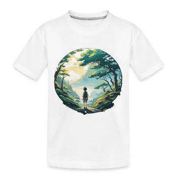 Anime / Comic / Japanisch / Zeichentrick / Cartoon - Kinder Premium Bio T-Shirt - Weiß - Vorne