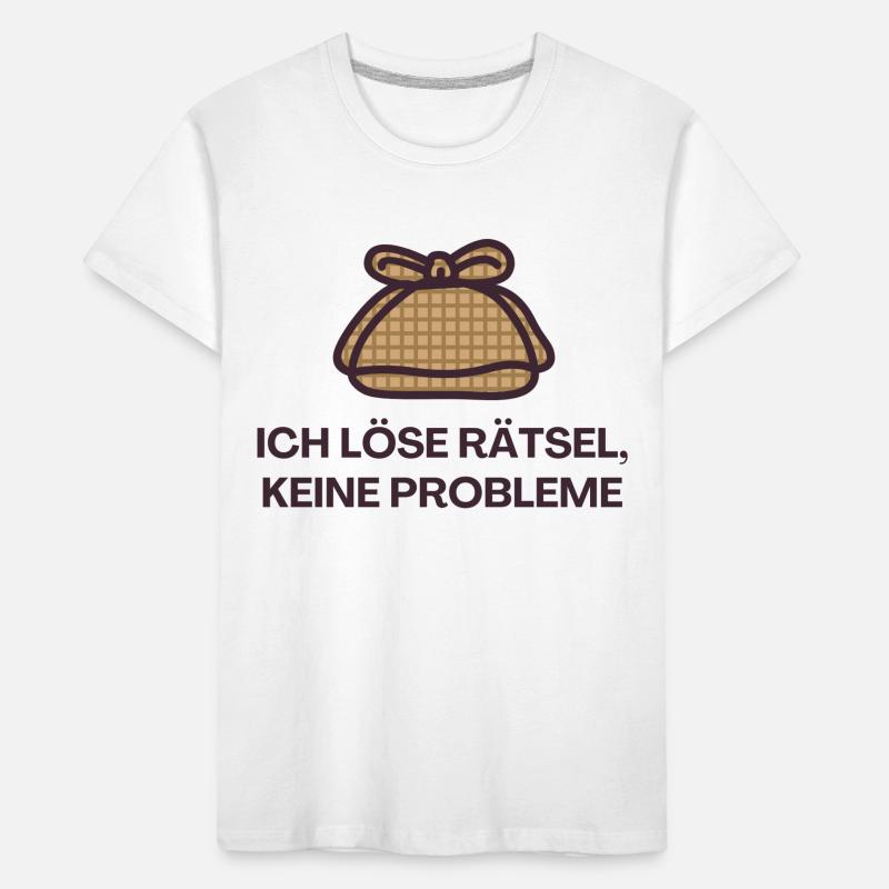 I solve puzzles, no problems Kids' Premium Organic T-Shirt