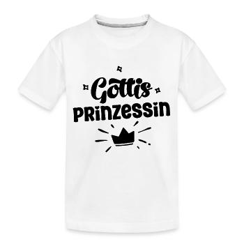 Gottis kleine Prinzessin Gotti Schweiz Patentante - Kinder Premium Bio T-Shirt - Weiß - Vorne