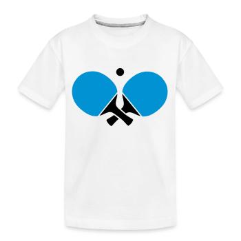 Ping Pong - Kids' Premium Organic T-Shirt - white - Front