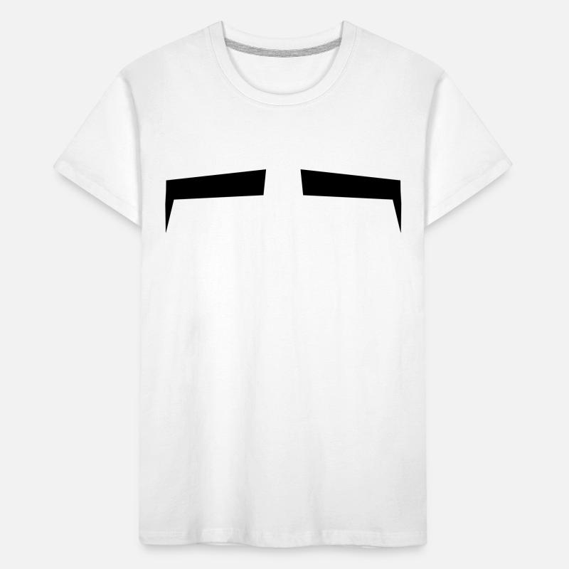 Slits for eyes or Eyebrows background shape Kids' Premium Organic T-Shirt