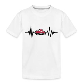 Fleisch - Kinder Premium Bio T-Shirt - Weiß - Vorne