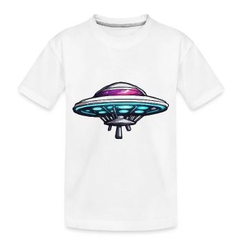 Alien / Raumschiff / Ufo / Area 51 / All / Mars - Kinder Premium Bio T-Shirt - Weiß - Vorne