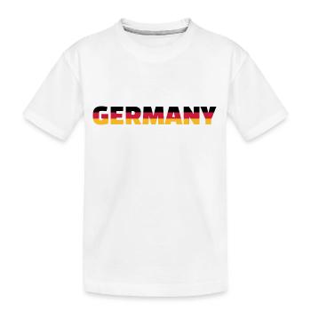 Deutschland - Kinder Premium Bio T-Shirt - Weiß - Vorne