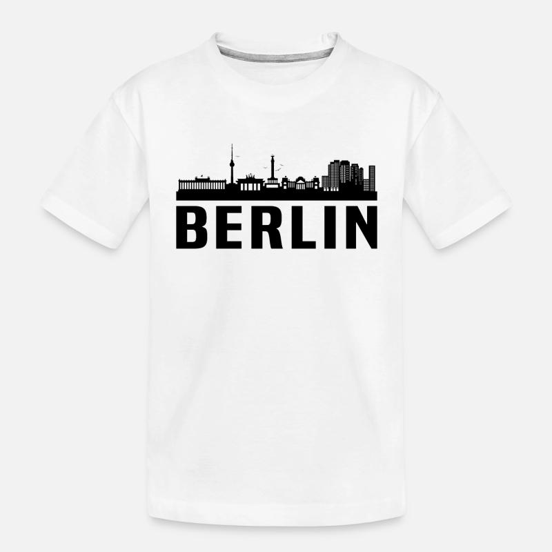 Berlin skyline berlin - Kinder Premium Bio T-Shirt - Weiß