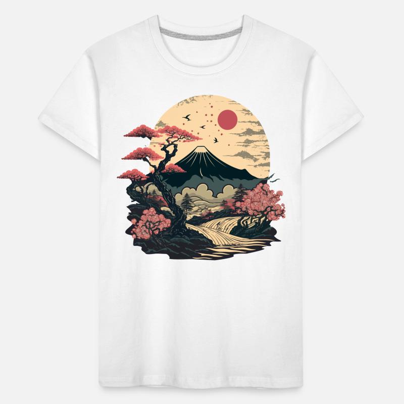 Asian Landscape Kids' Premium Organic T-Shirt