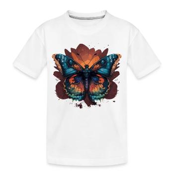 Papillon délicat - T-shirt bio Premium Enfant - blanc - Devant