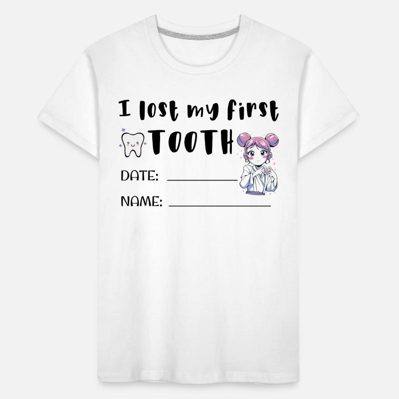 J’ai perdu le nom de mon certificat de première dent T-shirt bio Premium Enfant