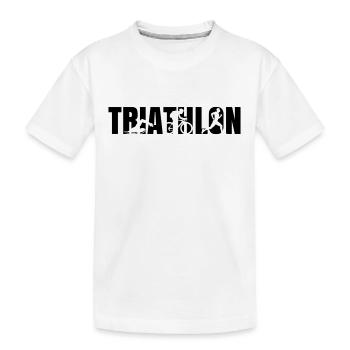 Triathlon - T-shirt bio Premium Enfant - blanc - Devant