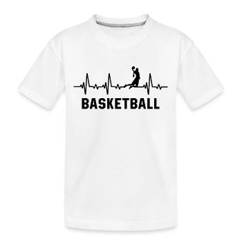 Basket-ball - T-shirt bio Premium Enfant - blanc - Devant