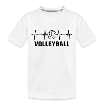 Volley-ball - T-shirt bio Premium Enfant - blanc - Devant