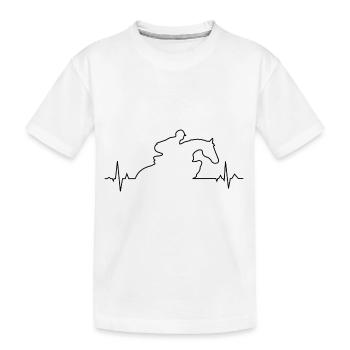 ECG Show Jumping - Kids' Premium Organic T-Shirt - white - Front