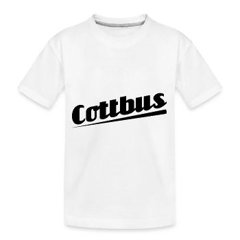 Cottbus - Textdesign mit Stadtnamen - Kinder Premium Bio T-Shirt - Weiß - Vorne