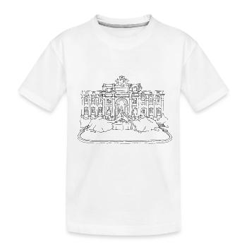 Rome Fontaine de Trevi - T-shirt bio Premium Enfant - blanc - Devant