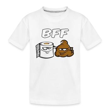 BFF - Best friends for ever - Cadeaux - T-shirt bio Premium Enfant - blanc - Devant
