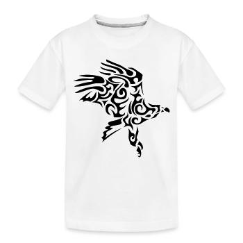Adler adler aguila aquila Stammes Adler - Kinder Premium Bio T-Shirt - Weiß - Vorne