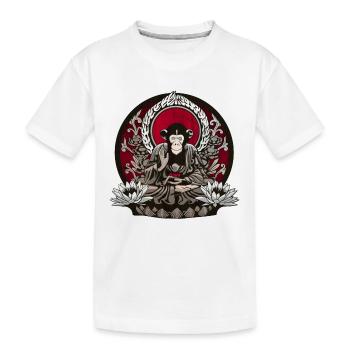 zen monkey - T-shirt bio Premium Enfant - blanc - Devant