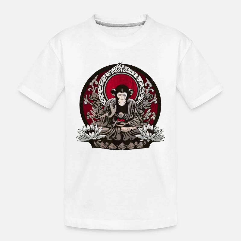 zen monkey - T-shirt bio Premium Enfant - blanc