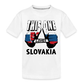 Slowakei Flagge Vintage Slowakische Fahne Heimat - Kinder Premium Bio T-Shirt - Weiß - Vorne
