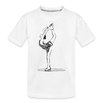 Figure skater - Kinder Premium Bio T-Shirt - Weiß - Vorne