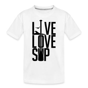 SUP - Live love SUP - T-shirt bio Premium Enfant - blanc - Devant