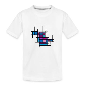 Motif de mosaïque beau design cadeau art abstrait - T-shirt bio Premium Enfant - blanc - Devant